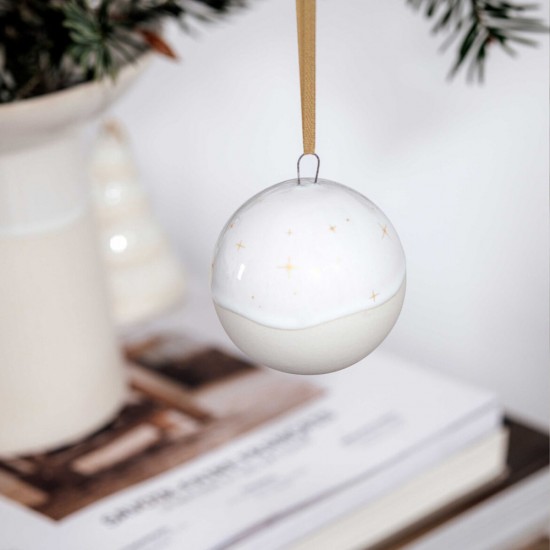 Winter Glow Ornament gömb 6 cm
