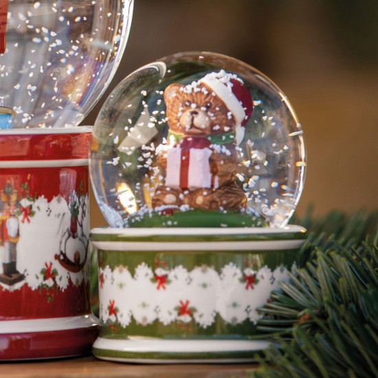 Christmas Toy's macis hógolyó 6,5x6,5x9cm