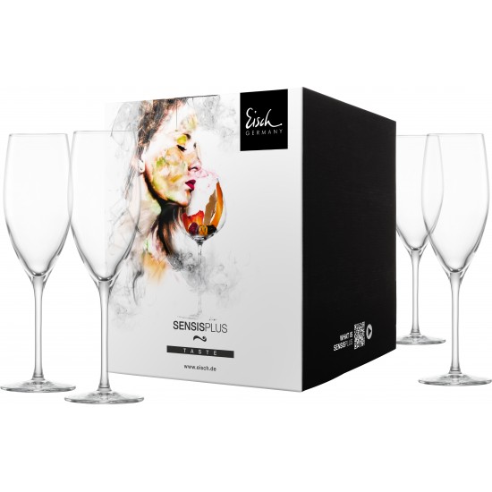 Eisch SUPERIOR SENSISPLUS 4 db pezsgőspohár díszdobozban 2,78dl 235 mm