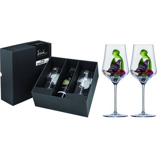 Eisch SKY SENSISPLUS 2 db vörösboros pohár díszdobozban 4,9dl 239 mm