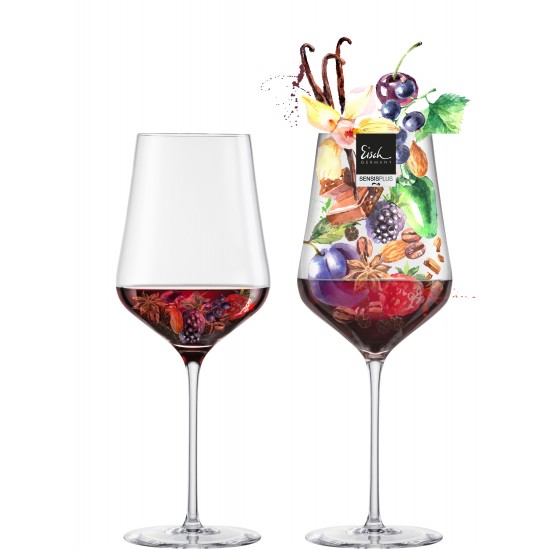 Eisch SKY SENSISPLUS 2 db vörösboros pohár díszdobozban 4,9dl 239 mm