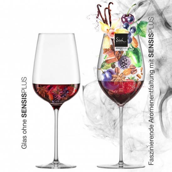Eisch UNITY SENSISPLUS 2 db Bordeaux GrandCru pohár díszdobozban  8,5dl 275 mm