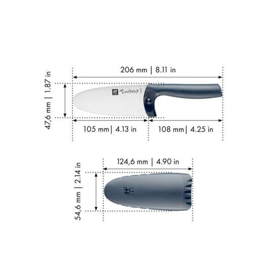 Zwilling gyerek séfkés | kék | 10 cm