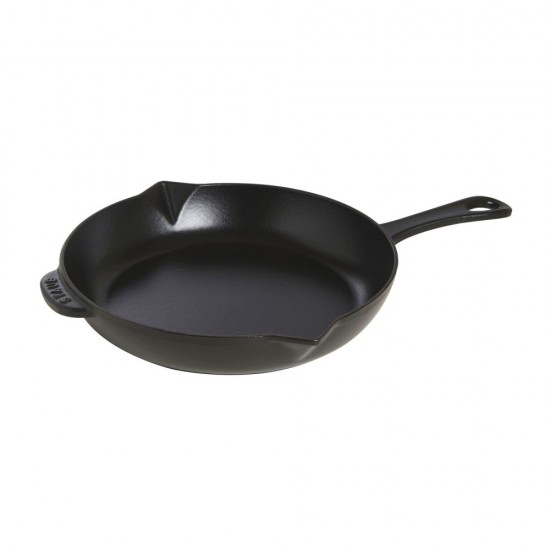 Staub öntöttvas serpenyő| fekete | kerek | 26 cm