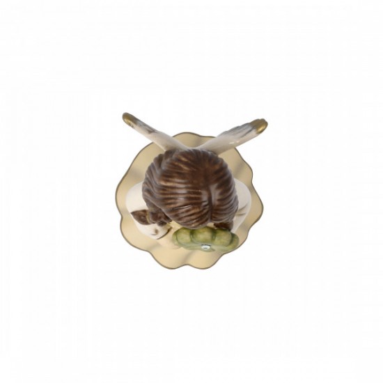 Goebel Mennyei hírnök porcelán angyalka pezsgő 8,5 cm