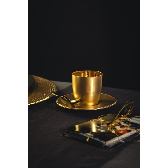 Eisch COSMO COLLECT eszpresszócsésze és csészealj full-arany 1dl 65 mm