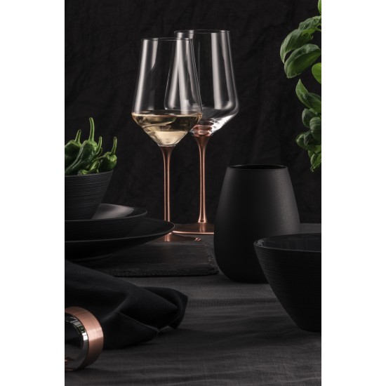 Eisch KAYA BLACK 2 db pohár díszhengerben 3,6dl 95 mm