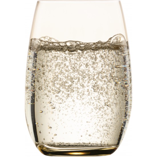 Eisch LIGHT 4 db pohár borostyán díszhengerben 3,4dl 105 mm