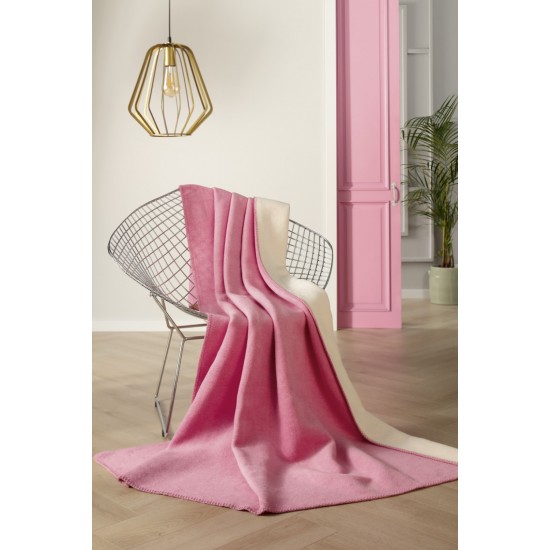pink-ecru pléd 150 x 200 cm