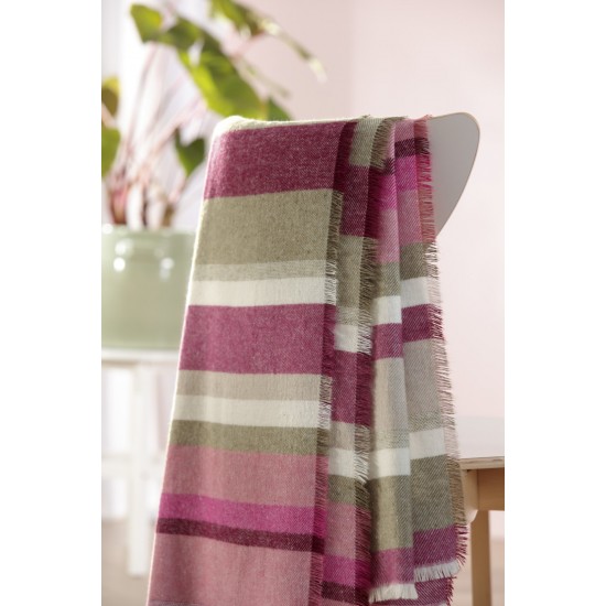 Stripe Out Pink pléd 130 x 170 cm