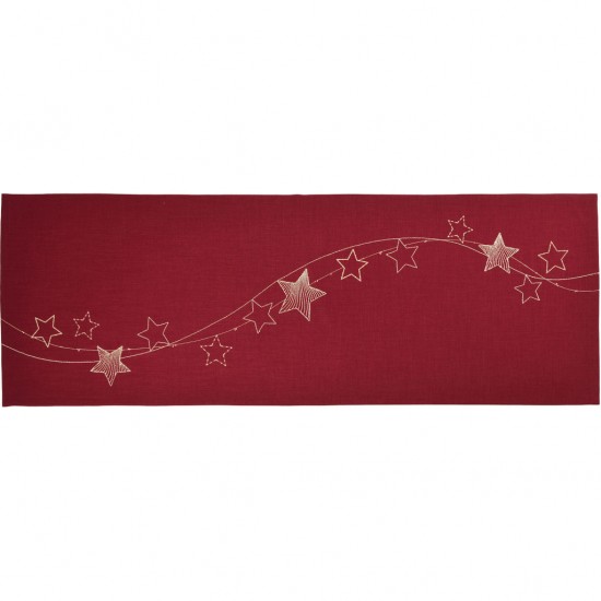 Sander Stargazer Loft asztali futó 50 x 150 cm piros