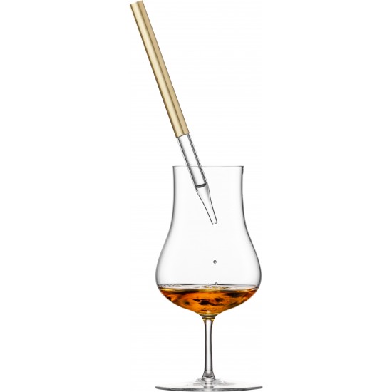 Eisch GENTLEMAN Whisky-Rum Pipetta 2 db arany díszdobozban