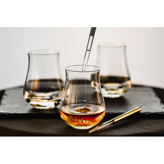 Eisch GENTLEMAN Whisky-Rum Pipetta 2 db arany díszdobozban
