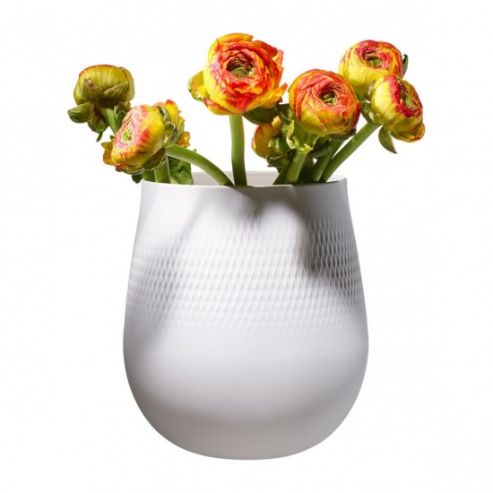 Manufacture Collier blancfehér váza Carre No.1 20,5x20,5x22,5 cm