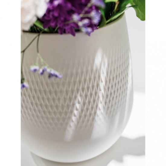 Manufacture Collier blancfehér váza Carre No.2 12,5x12,5x14cm