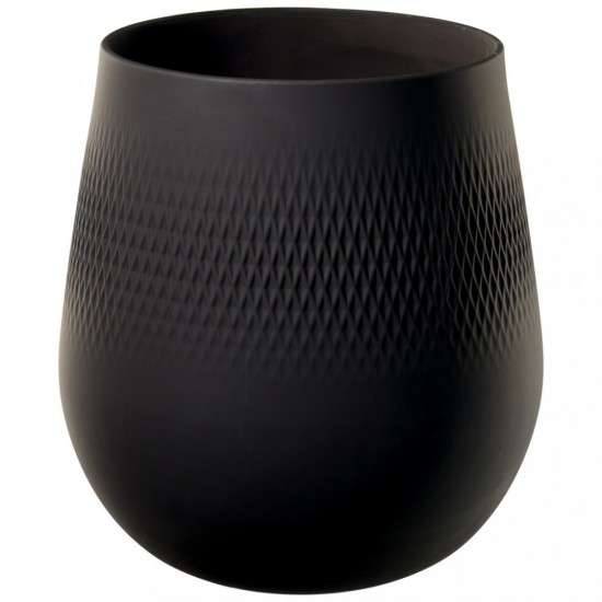Manufacture Collier noir fekete váza Carre No.1 20,5x20,5x22,5cm