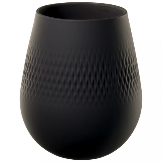 Manufacture Collier noir fekete váza Carre No.2 12,5x12,5x14cm