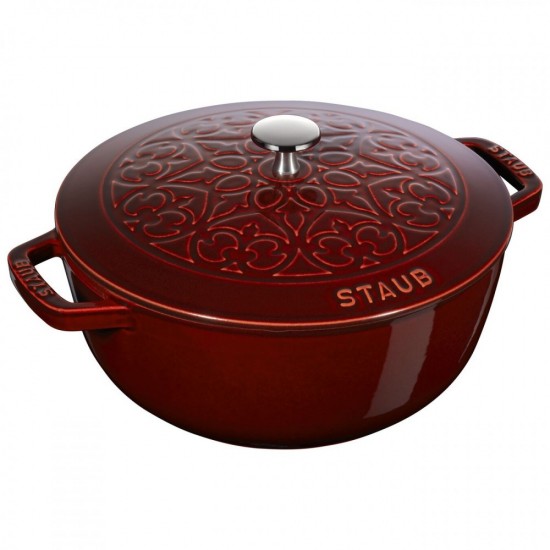 Staub öntöttvas edény | Grenadine-vörös | kerek | 26 cm | 4.90l