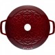 Staub öntöttvas edény | Grenadine-vörös | kerek | 26 cm | 4.90l