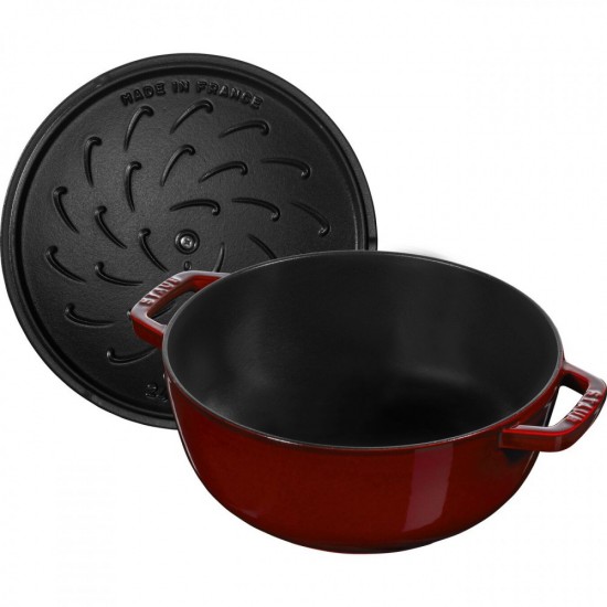 Staub öntöttvas edény | Grenadine-vörös | kerek | 26 cm | 4.90l