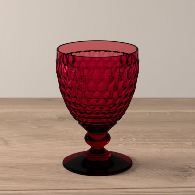 Boston coloured vörösboros pohár piros 3,1 dl 132mm