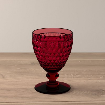 Boston coloured fehérboros pohár piros 2,3 dl 120mm