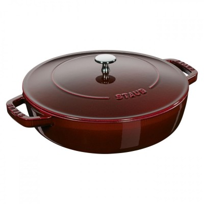 Staub serpenyő Chistera | kerek | Grenadine-vörös 24 cm | 2,4l