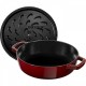 Staub serpenyő Chistera | kerek | Grenadine-vörös 24 cm | 2,4l