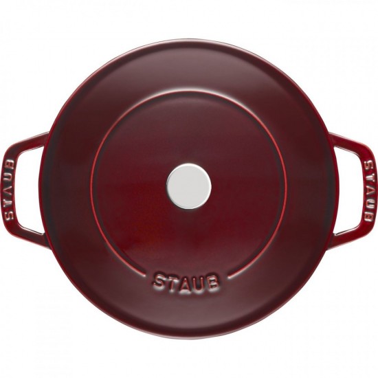 Staub serpenyő Chistera | kerek | Grenadine-vörös 24 cm | 2,4l