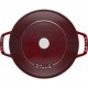 Staub serpenyő Chistera | kerek | Grenadine-vörös 24 cm | 2,4l