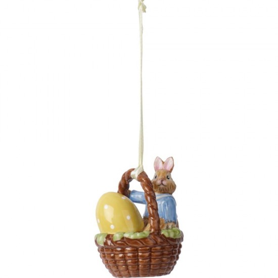 Bunny Tales kosárformájú függő Max, 6 cm