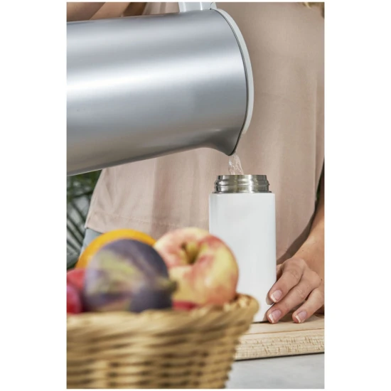 ZWILLING Thermo | tea és gyümölcs tárolóüveg 420 ml | rozsdamentes acél | fehér-szürke