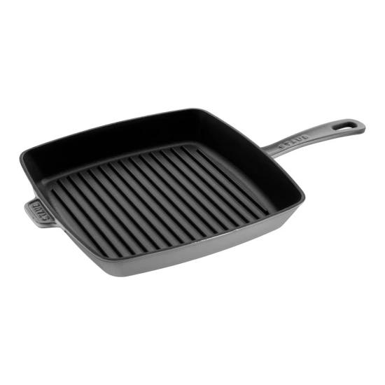 Staub öntöttvas grill | szögletes | fekete | 31 x 31 cm