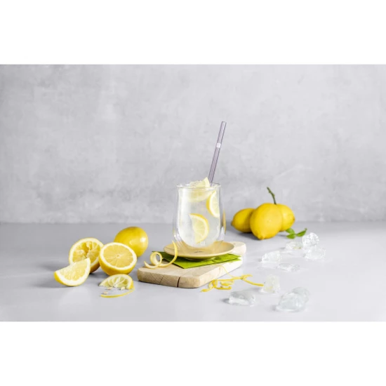 ZWILLING Sorrento | 4 darab üveg szívószál szett piros egyenes