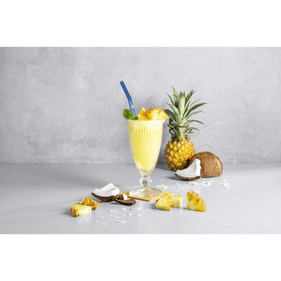 ZWILLING Sorrento | 4 darab üveg szívószál szett piros íves