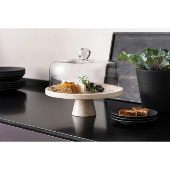 Manufacture Travertine talpas tálalótál 28x10 cm