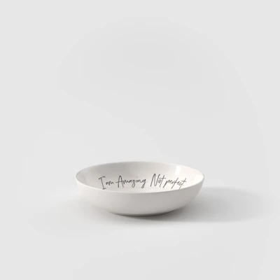 Statement tányér I am amazing. Not perfect 18 cm