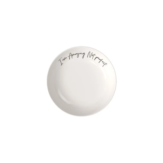 Statement tányér I am amazing. Not perfect 18 cm