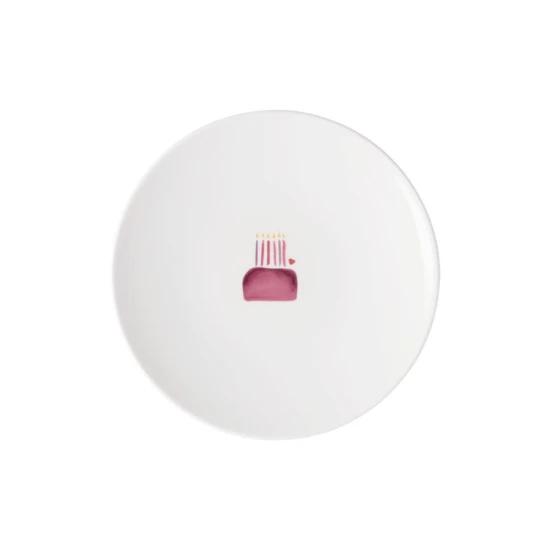 With Love desszertes-reggelizőtányér, Happy Birthday 21 cm