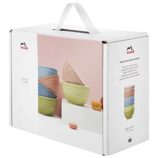 Staub kerámia | tál szett macaron 12 cm |6 darabos | többszínű | kerámia