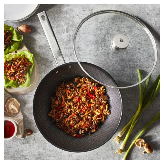 ZWILLING Joy Plus | Wok 30 cm | kerek | 18/10 rozsdamentes acél