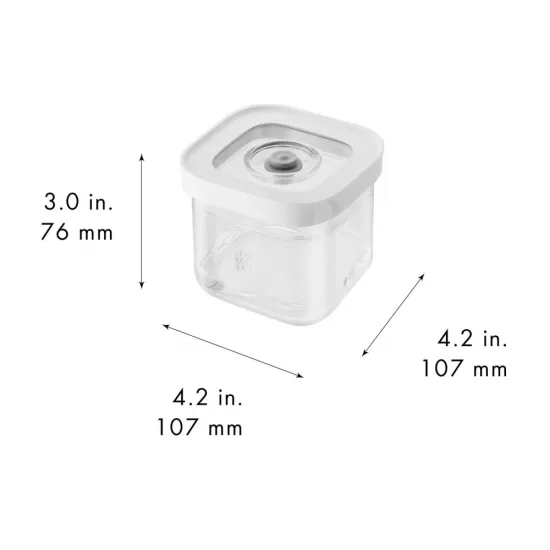ZWILLING CUBE Box S átlátszó-fehér 3,2 dl ZWILLING CUBE Box S átlátszó-fehér 3,2 dl