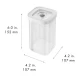 ZWILLING CUBE Box 2S átlátszó-fehér 8,2 dl ZWILLING CUBE Box 2S átlátszó-fehér 8,2 dl