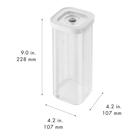 ZWILLING CUBE Box 3S átlátszó-fehér 1,3l ZWILLING CUBE Box 3S átlátszó-fehér 1,3l