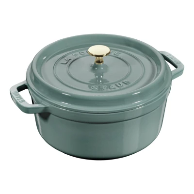 Staub La Cocotte | Cocotte öntöttvas főzőedény 20 cm eukaliptusz | kerek | öntöttvas
