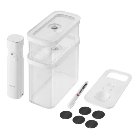 ZWILLING CUBE Vákuumos induló szett M 5 db átlátszó-fehér ZWILLING CUBE Vákuumos induló szett M 5 db átlátszó-fehér