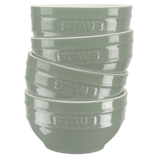 Staub kerámia | tál szett 12 cm |4 darabos | eukaliptusz | kerámia