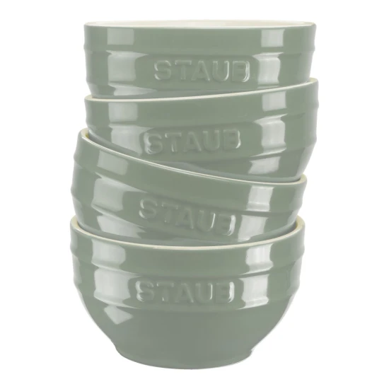 Staub kerámia | tál szett 14 cm |4 darabos | eukaliptusz | kerámia