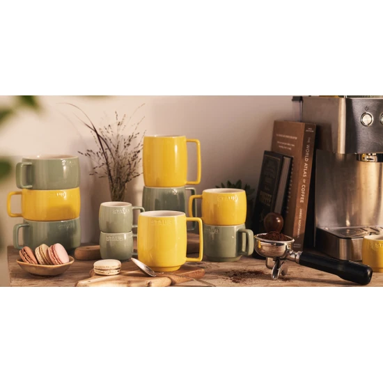 Staub kerámia bögre | eukaliptusz | kerek | 4,75 dl