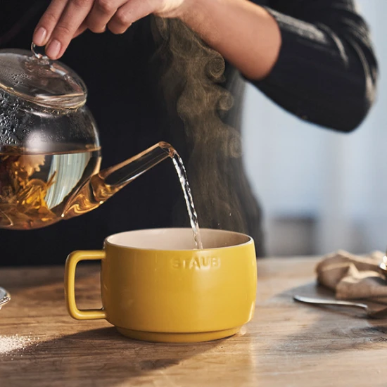 Staub kerámia bögre | eukaliptusz | kerek | 4,75 dl